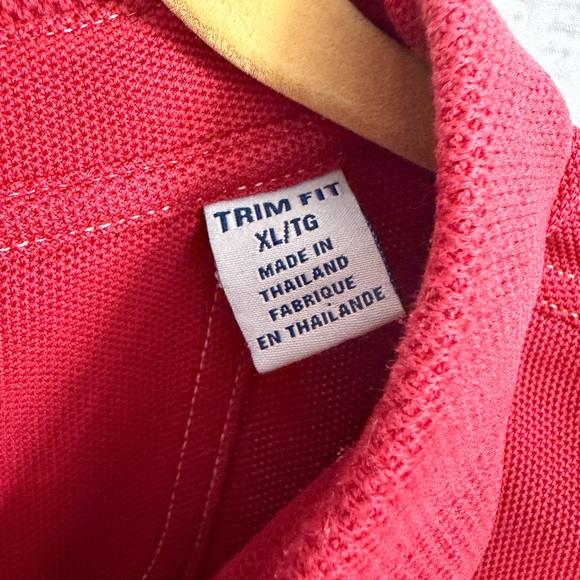 TOMMY BAHAMA Men's XL Supima Cotton Golf Polo Shirt Deep Red (Reddish Rust) - Picture 5 of 7